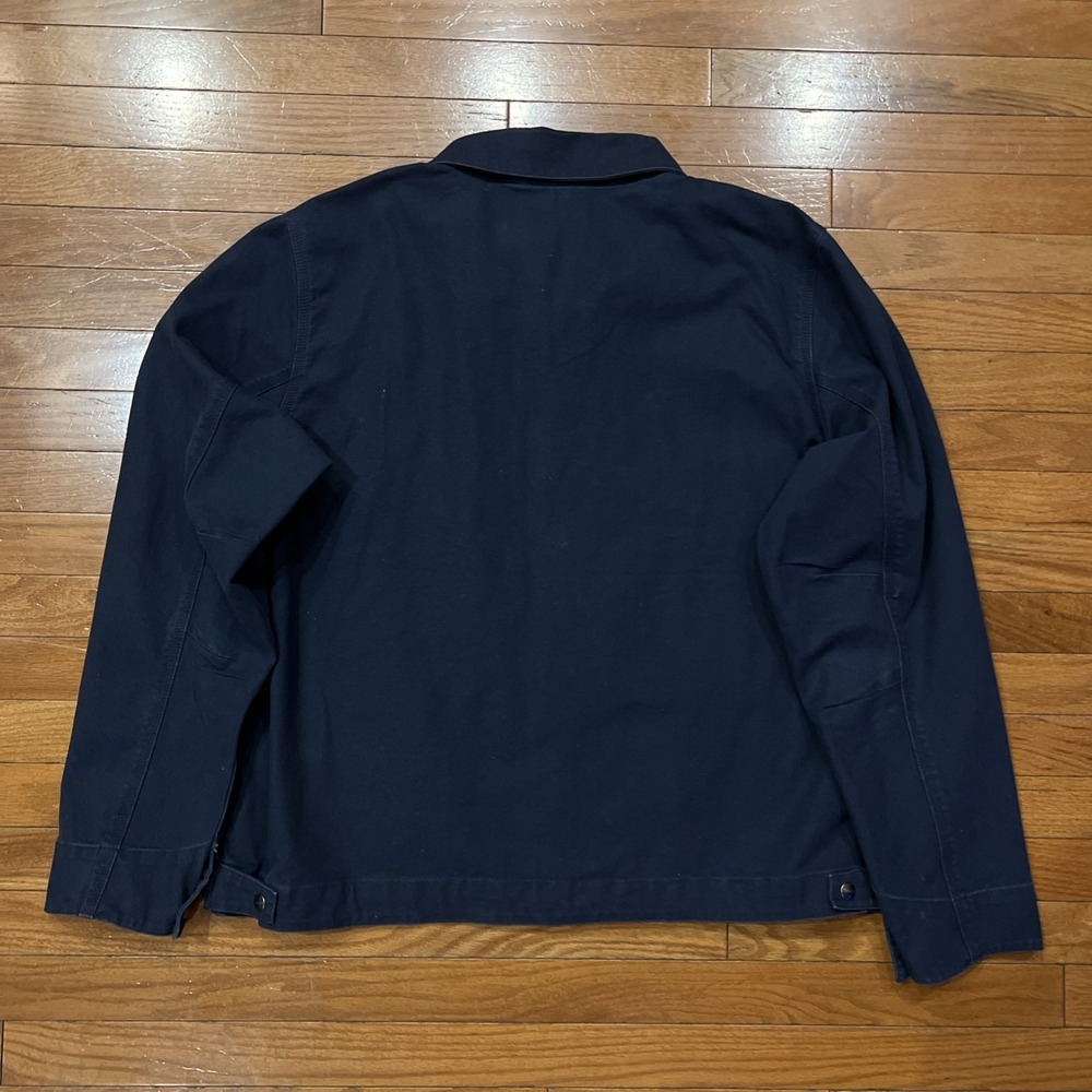 Carhartt Rugged Flex Jacket Mens XL Navy Blue OJ6306-M Relaxed Fit Workwear - Picture 14 of 16